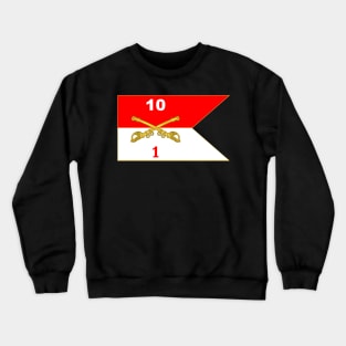 1st Squadron - 10th Cavalry Guidon Crewneck Sweatshirt